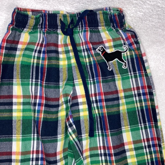 The black dog plaid jogger style pajama pant size xs - Picture 2 of 7